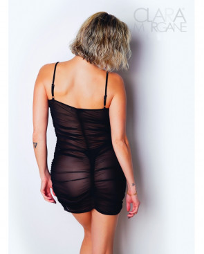 Mini Robe aspect satin noir - Le Numéro 6 - Collection  Robe - CM97007