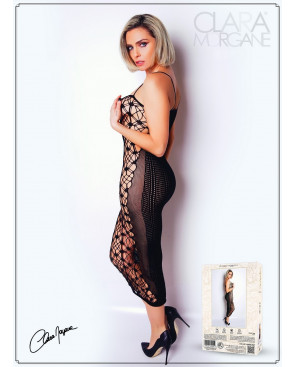 Robe sexy longue en résille noire - Le Numéro 3 - Collection Robe - CM97003