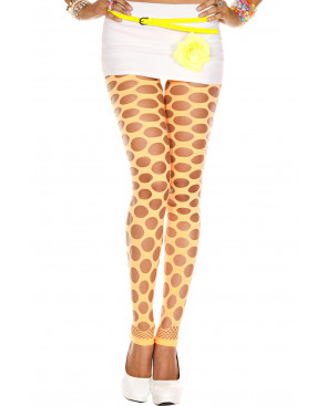 Legging fluo orange à trous - MH35158NEO