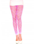 Legging fin dentelle rose - MH35046NEP