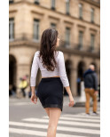 Jupe courte noire Mia - LSL2-SBLK