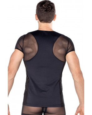 T-shirt noir Biker - LM2201-81BLK